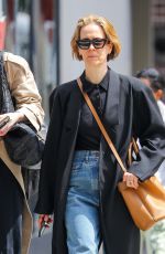 SARAH PAULSON Heading to Mark Hotel for Met Gala Fitting in New York 05/03/2024