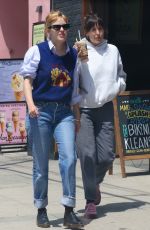 SCOUT and TALLULAH WILLIS Leaves Kreation Organic Juicery in Los Angeles 05/09/2024