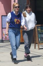SCOUT and TALLULAH WILLIS Leaves Kreation Organic Juicery in Los Angeles 05/09/2024