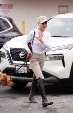SELMA BLAIR and Her Dog Scout Leaves a Pharmacy in Studio City 05/15/2024