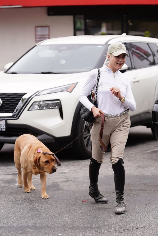 SELMA BLAIR and Her Dog Scout Leaves a Pharmacy in Studio City 05/15/2024