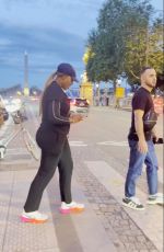 SERENA WILLIAMS Out Jogging in Paris 05/23/2024