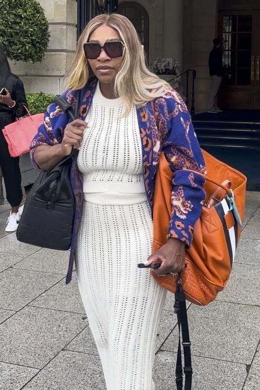 SERENA WILLIAMS Shopping at Gucci Store in Paris 05/28/2024