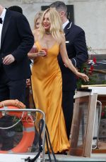 SIENNA MILLER and Oli Green Out in Venice for Wedding of Georgia Irwin and David Winter 05/25/2024