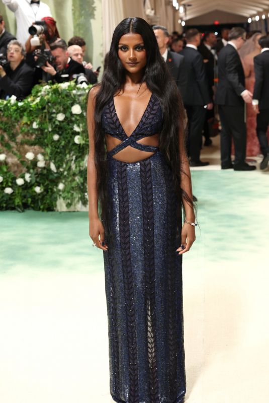 SIMONE ASHLEY at Met Gala Celebrating Sleeping Beauties: Reawakening Fashion in New York 05/06/2024