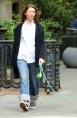 SOFIA COPPOLA Out with Her Dog in New York 05/17/2024
