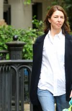 SOFIA COPPOLA Out with Her Dog in New York 05/17/2024
