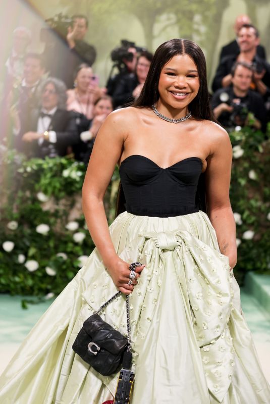 STORM REID at Met Gala Celebrating Sleeping Beauties: Reawakening Fashion in New York 05/06/2024