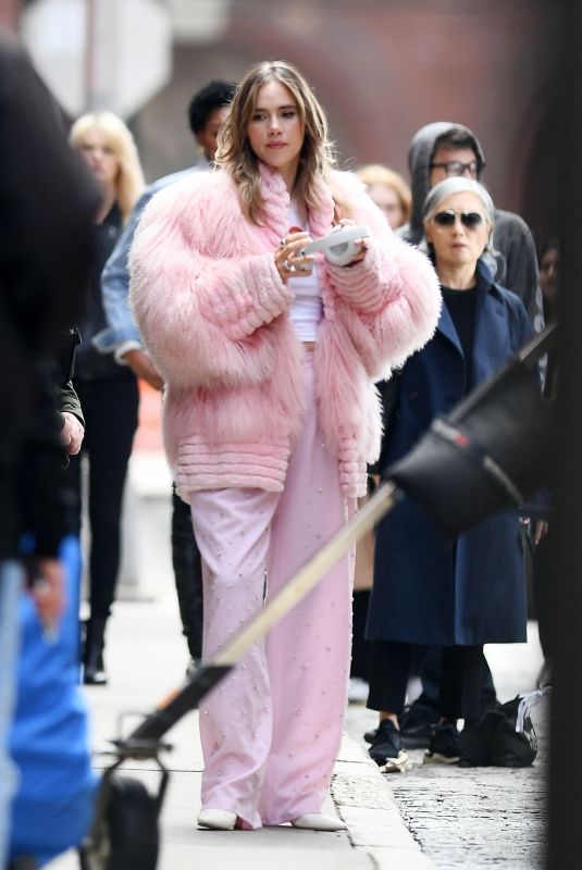 SUKI WATERHOUSE Out Filming in New York 05/13/2024