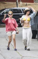TALLULAH and SCOUT WILLIS Out with Their Dog in Los Angeles 05/26/2024