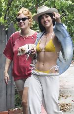 TALLULAH and SCOUT WILLIS Out with Their Dog in Los Angeles 05/26/2024