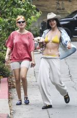 TALLULAH and SCOUT WILLIS Out with Their Dog in Los Angeles 05/26/2024