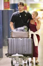 TAMMY HEMBROW and Matt Zukowski Arrives at Brisbane Airport 05/26/2024