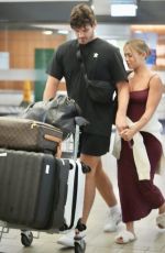 TAMMY HEMBROW and Matt Zukowski Arrives at Brisbane Airport 05/26/2024