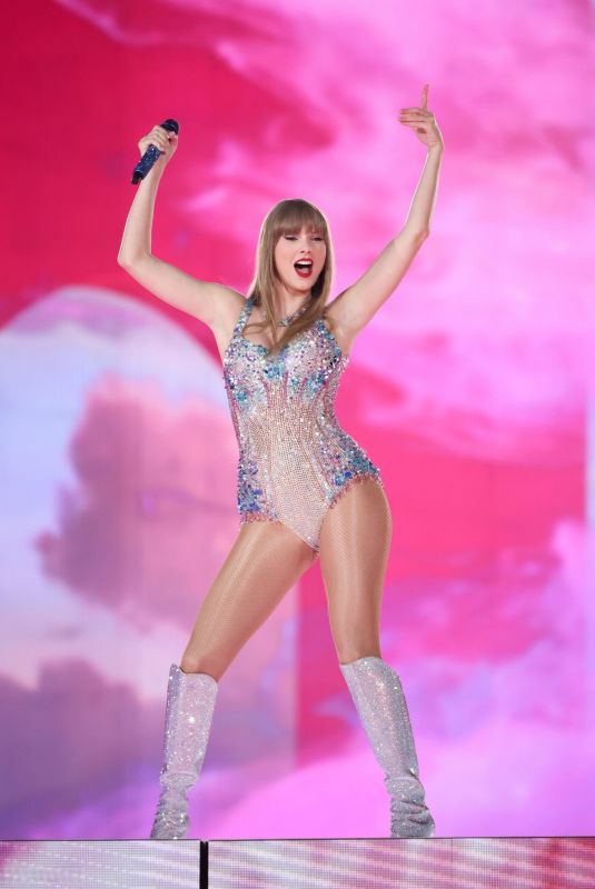 TAYLOR SWIFT Performs at The Eras Tour in Stockholm 05/17/2024