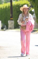 TEDDI MELLENCAMP Dresses as a Pink Cowgirl Out in Los Angeles 05/11/2024
