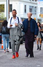 TILDA SWINTON and Sandro Kopp Out in New York 05/02/2024