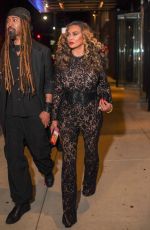 TINA KNOWLES Arrives at Patti LaBelle