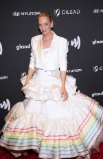 UMA THURMAN at 35th Annual GLAAD Media Awards in New York 05/11/2024