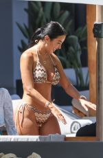 YAZMIN OUKHELLOU in Bikini on Vacation in Ibiza 05/13/2024