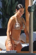 YAZMIN OUKHELLOU in Bikini on Vacation in Ibiza 05/13/2024