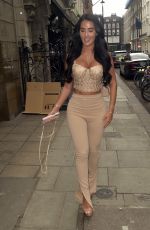 YAZMIN OUKHELLOU Out for Her Birthday Celebrations in London 04/05/2024
