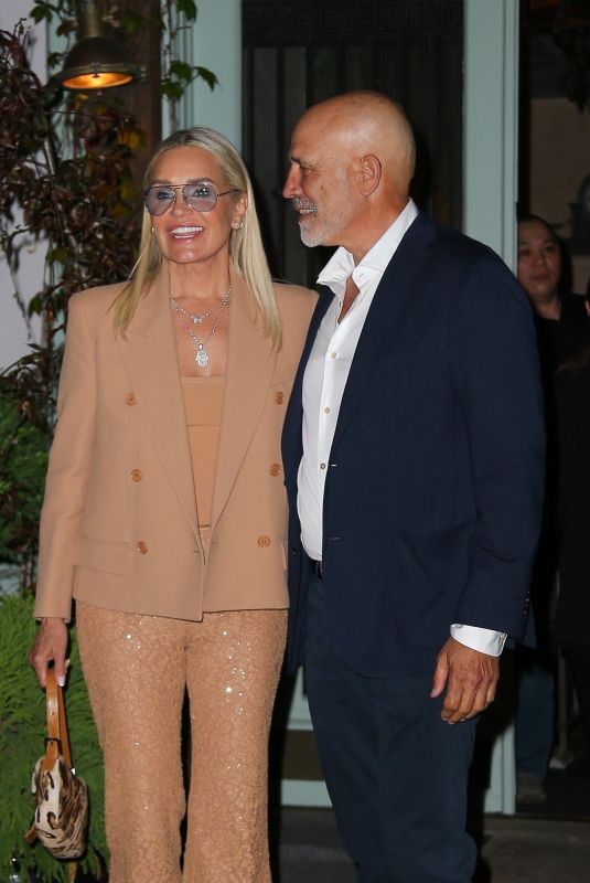 YOLANDA HADID and Joseph Jingoli Leaves Bella Hadid’s Orabella Launch in New York 05/03/2024