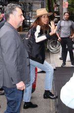 ZOE SALDANA Arrives in New Yokr Ahead of Met Gala 05/04/2024