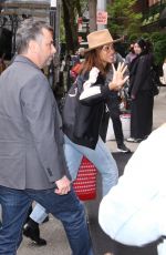 ZOE SALDANA Arrives in New Yokr Ahead of Met Gala 05/04/2024