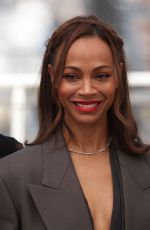 ZOE SALDANA at Emilia Perez Photocall at Cannes Film Festival 05/18/2024