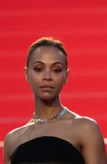 ZOE SALDANA at Emilia Perez Premiere at 77th Annual Cannes Film Festival 05/18/2024