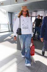 ZOE SALDANA Leaves Her Hotel in New York 05/01/2024