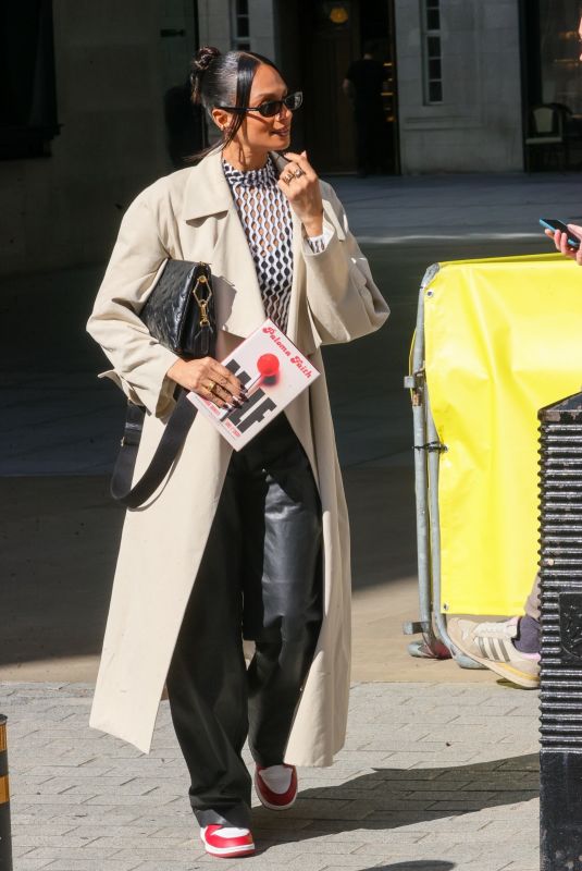 ALESHA DIXON Leaves Zoe Ball Breakfast Show in London 06/07/2024