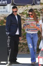 ALESSANDRA AMBROSIO and Mohammed Al Turki Leaves Il Pastaio in Beverly Hills 06/13/2024