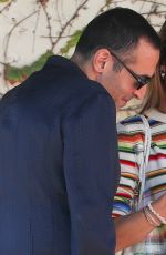 ALESSANDRA AMBROSIO and Mohammed Al Turki Leaves Il Pastaio in Beverly Hills 06/13/2024