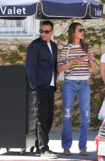 ALESSANDRA AMBROSIO and Mohammed Al Turki Leaves Il Pastaio in Beverly Hills 06/13/2024