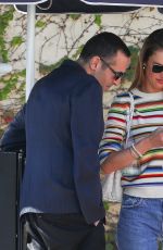 ALESSANDRA AMBROSIO and Mohammed Al Turki Leaves Il Pastaio in Beverly Hills 06/13/2024