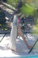ALESSANDRA AMBROSIO in Bikini at a Pool Party with Friends in Hollywood Hills 06/15/2024