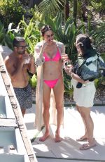 ALESSANDRA AMBROSIO in Bikini at a Pool Party with Friends in Hollywood Hills 06/15/2024