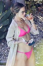 ALESSANDRA AMBROSIO in Bikini at a Pool Party with Friends in Hollywood Hills 06/15/2024