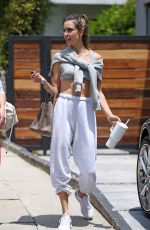 ALESSANDRA AMBROSIO Leaves a Gym in Los Angeles 06/04/2024