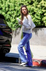 ALESSANDRA AMBROSIO Leaves a Hair Salon in West Hollywood 06/12/2024