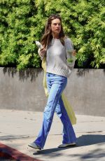 ALESSANDRA AMBROSIO Leaves a Hair Salon in West Hollywood 06/12/2024