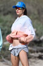 ALESSANDRA AMBROSIO Playing Volleyball with Friends at a Beach in Pacific Palisades 06/10/2024