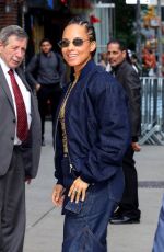 ALICIA KEYS Arrives at Late Show With Stephen Colbert in New York 06/03/2024