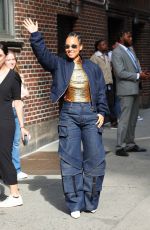 ALICIA KEYS Arrives at Late Show With Stephen Colbert in New York 06/03/2024
