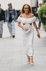 AMANDA HOLDEN Arrives at Heart Radio in London 06/28/2024