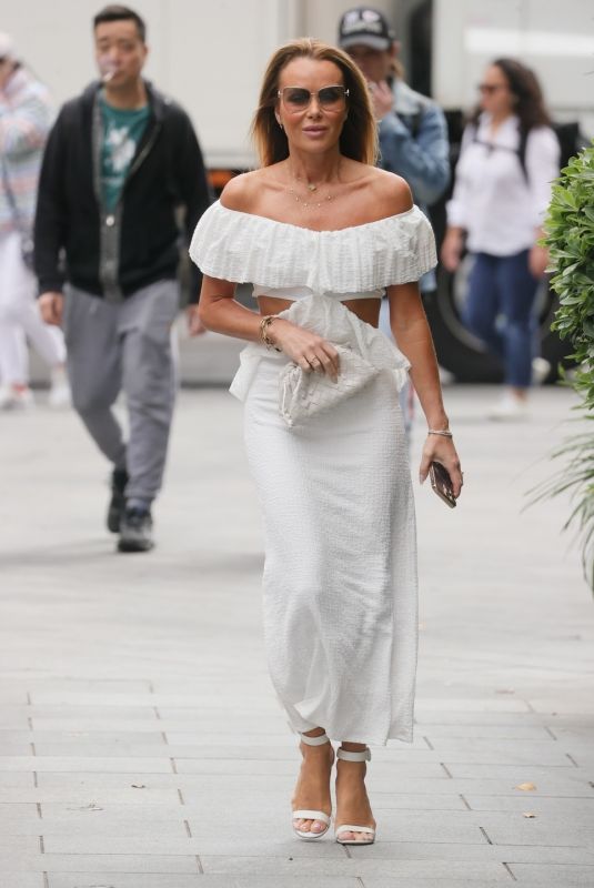 AMANDA HOLDEN Arrives at Heart Radio in London 06/28/2024