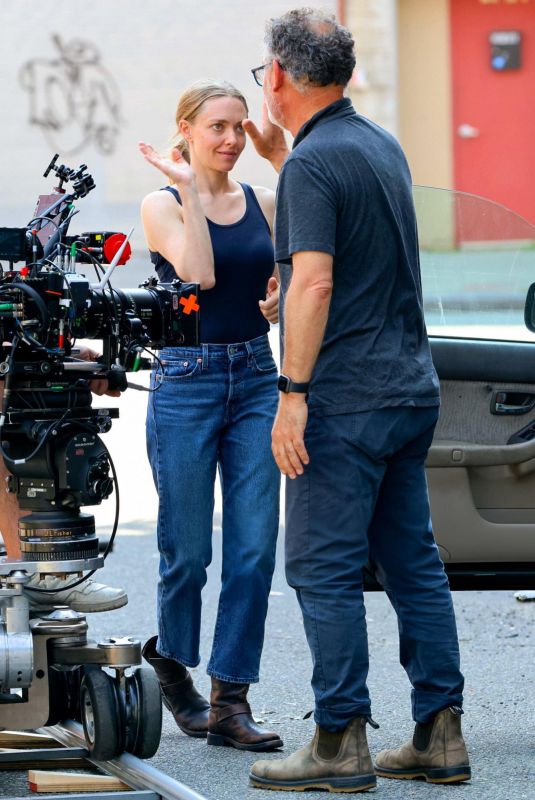 AMANDA SEYFRIED on the Set of Long Bright River in New York 06/18/2024