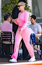 AMBER ROSE Waiting for Her Order at a Local Deli in Bel Air 06/15/2024
